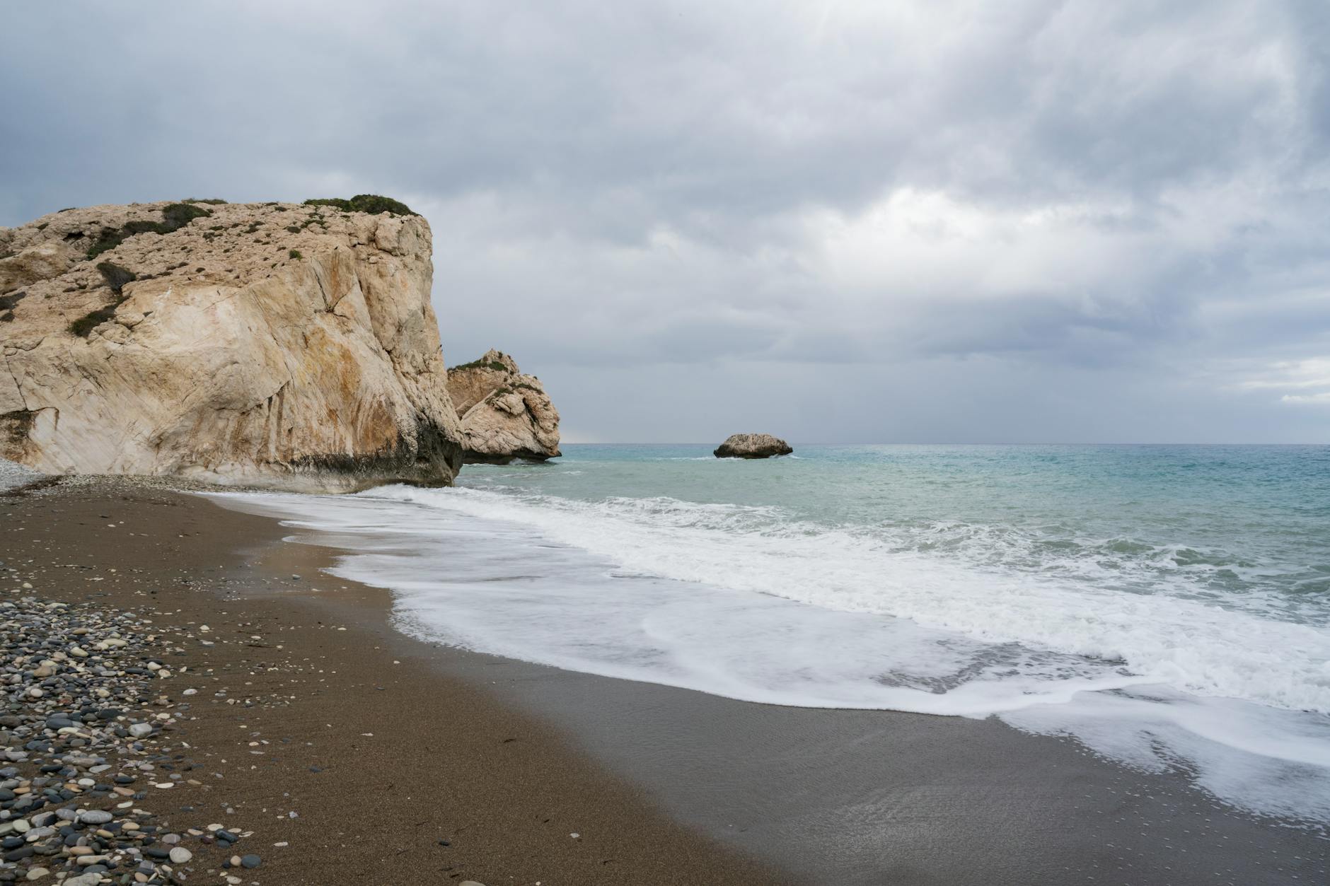 Petra tou Romiou Cyprus Aphrodite's birthplace rock formation Mediterranean