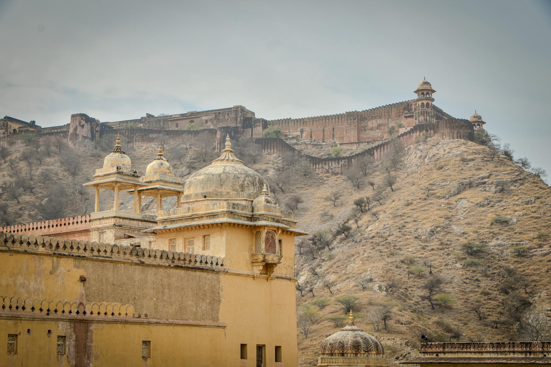 Amber Fort Jaipur India Rajasthan palace hilltop