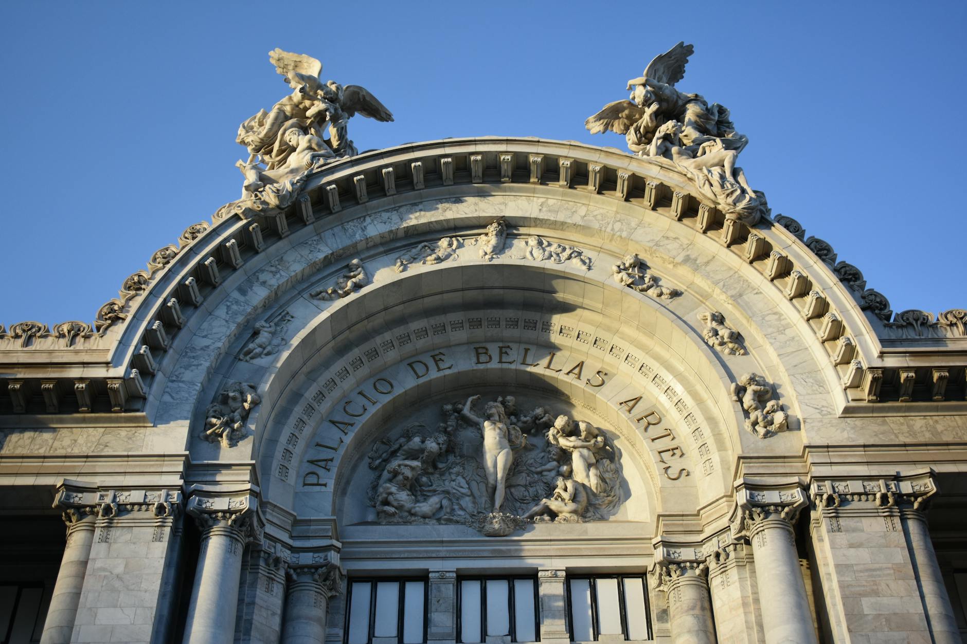 Palacio de Bellas Artes Mexico City Art Nouveau architecture facade