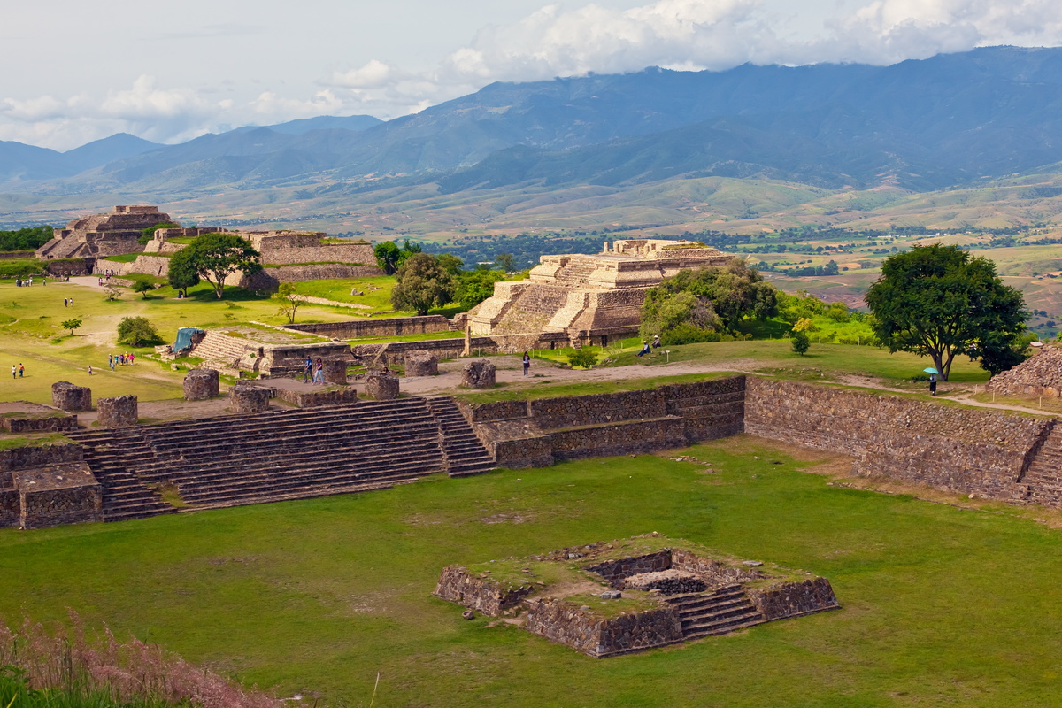Monte Alban Oaxaca Mexico ancient Zapotec ruins archaeological site
