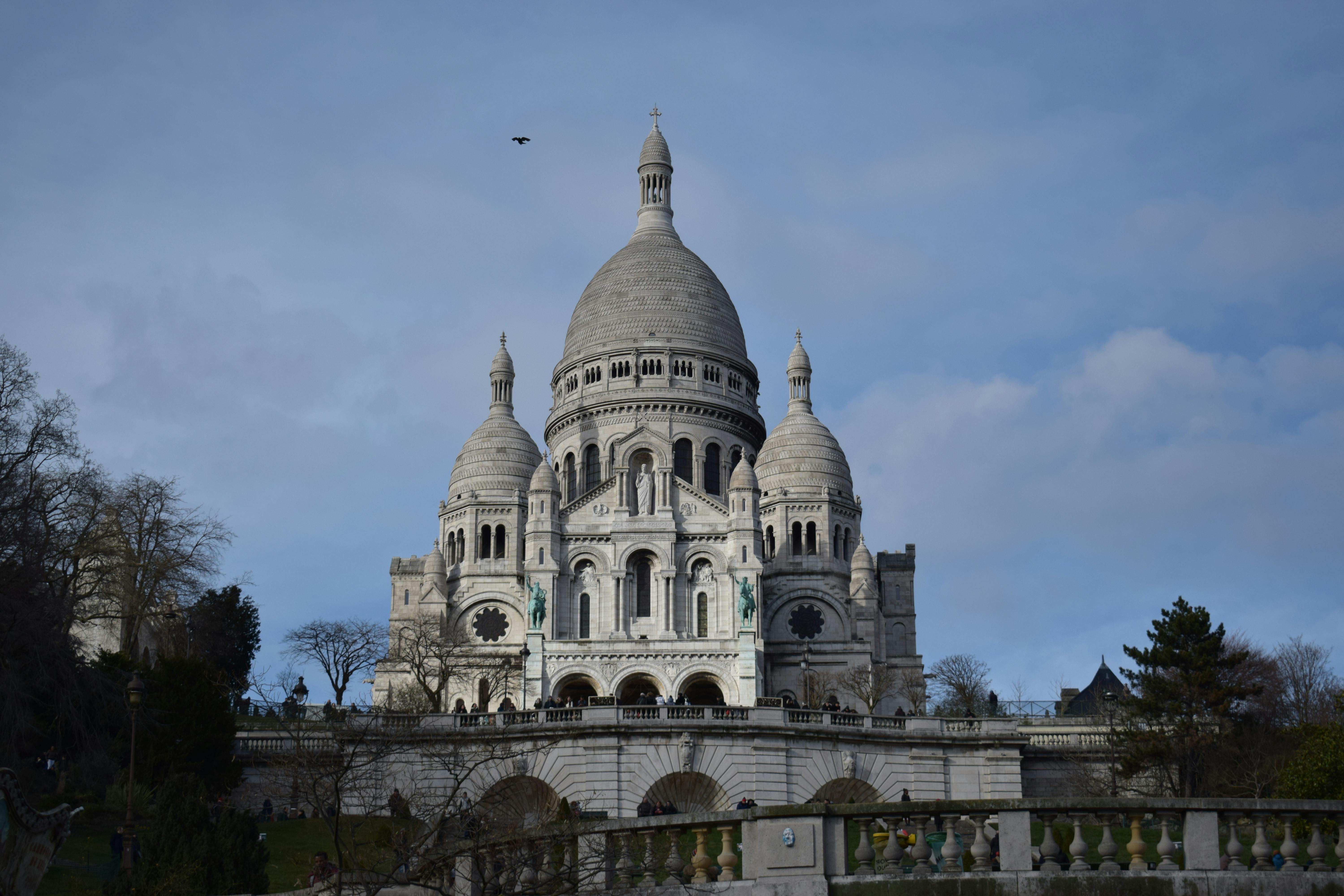 Sacre Coeur Basilica Montmartre Paris France hilltop