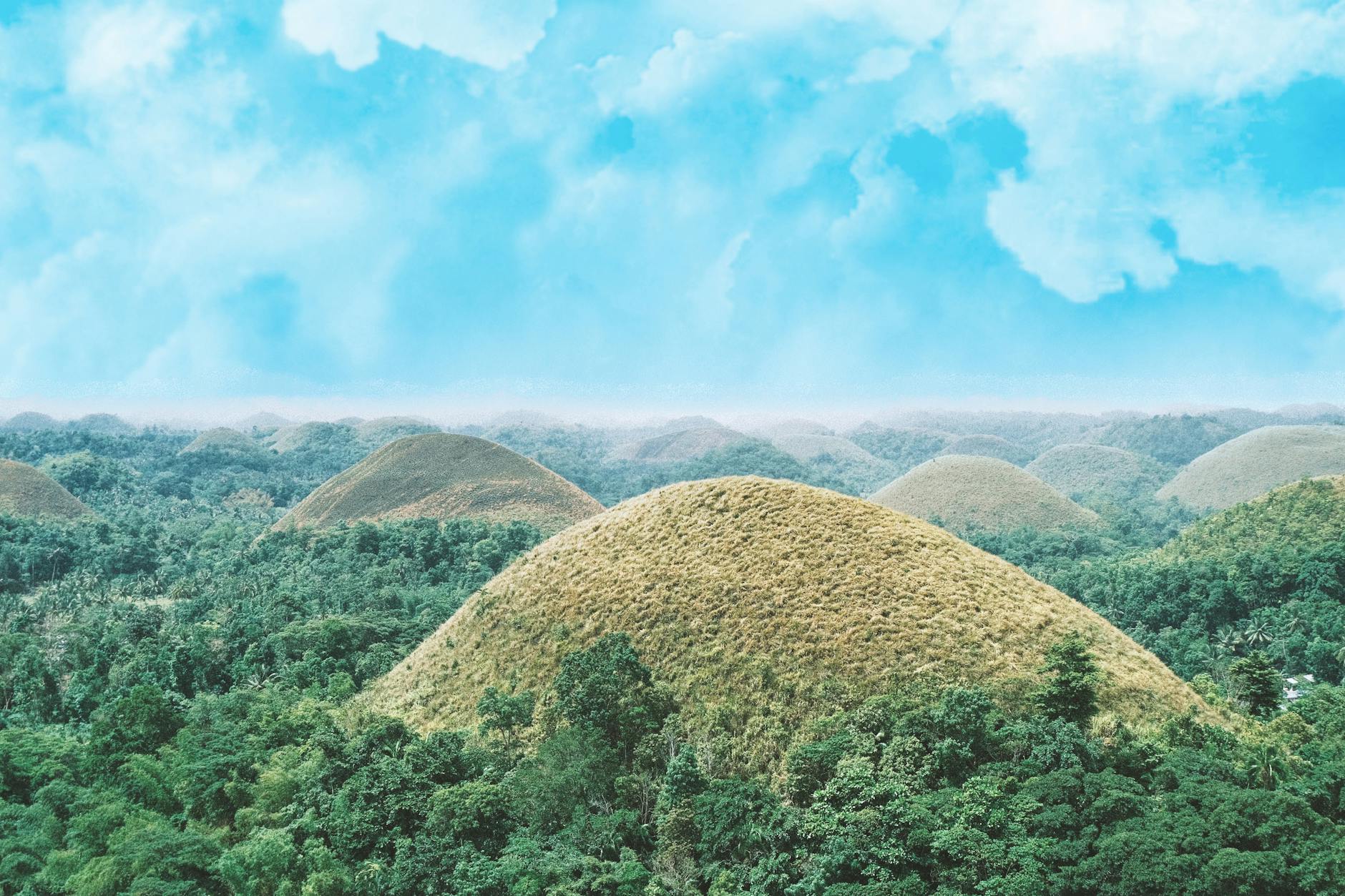 Chocolate Hills Bohol Philippines unusual landscape