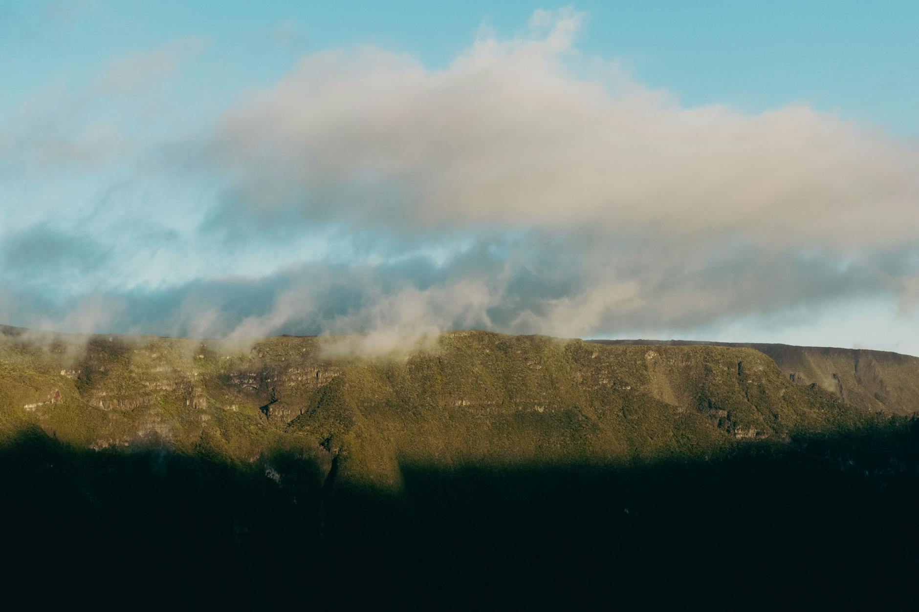 Piton de la Fournaise Reunion Island volcanic crater eruption