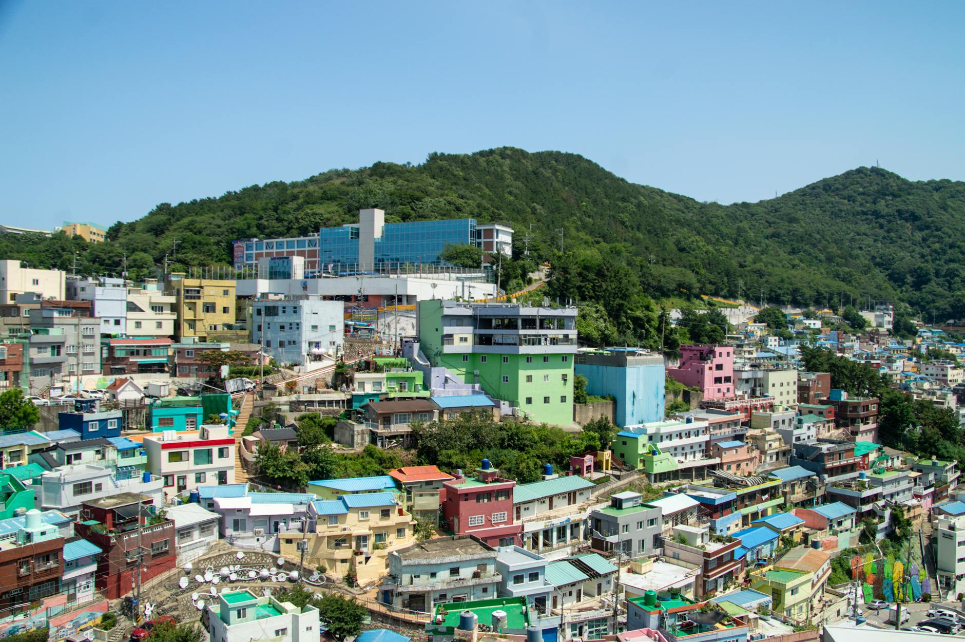 Busan South Korea Gamcheon Culture Village colourful