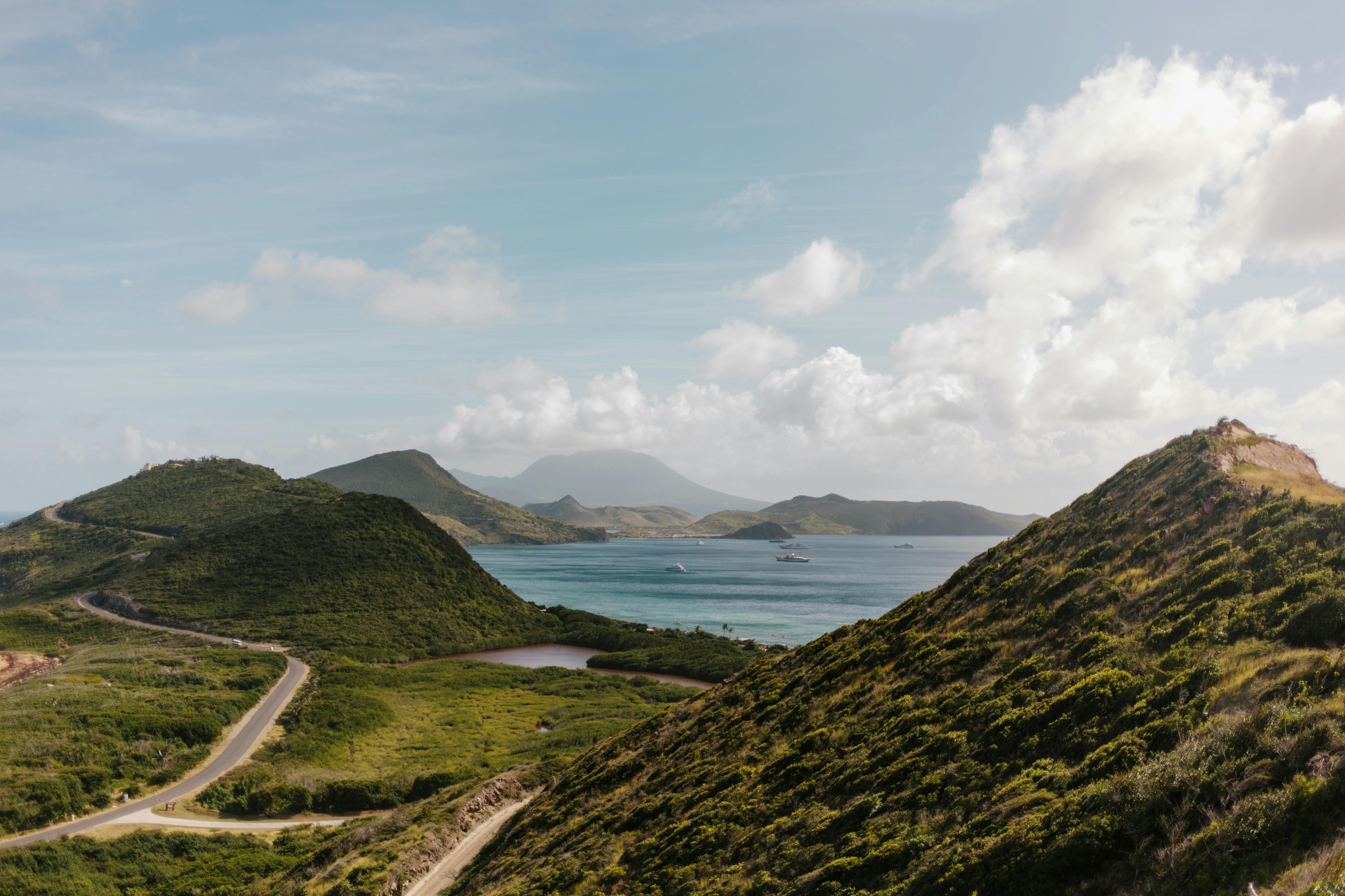 Nevis Peak volcanic mountain Caribbean island tropical