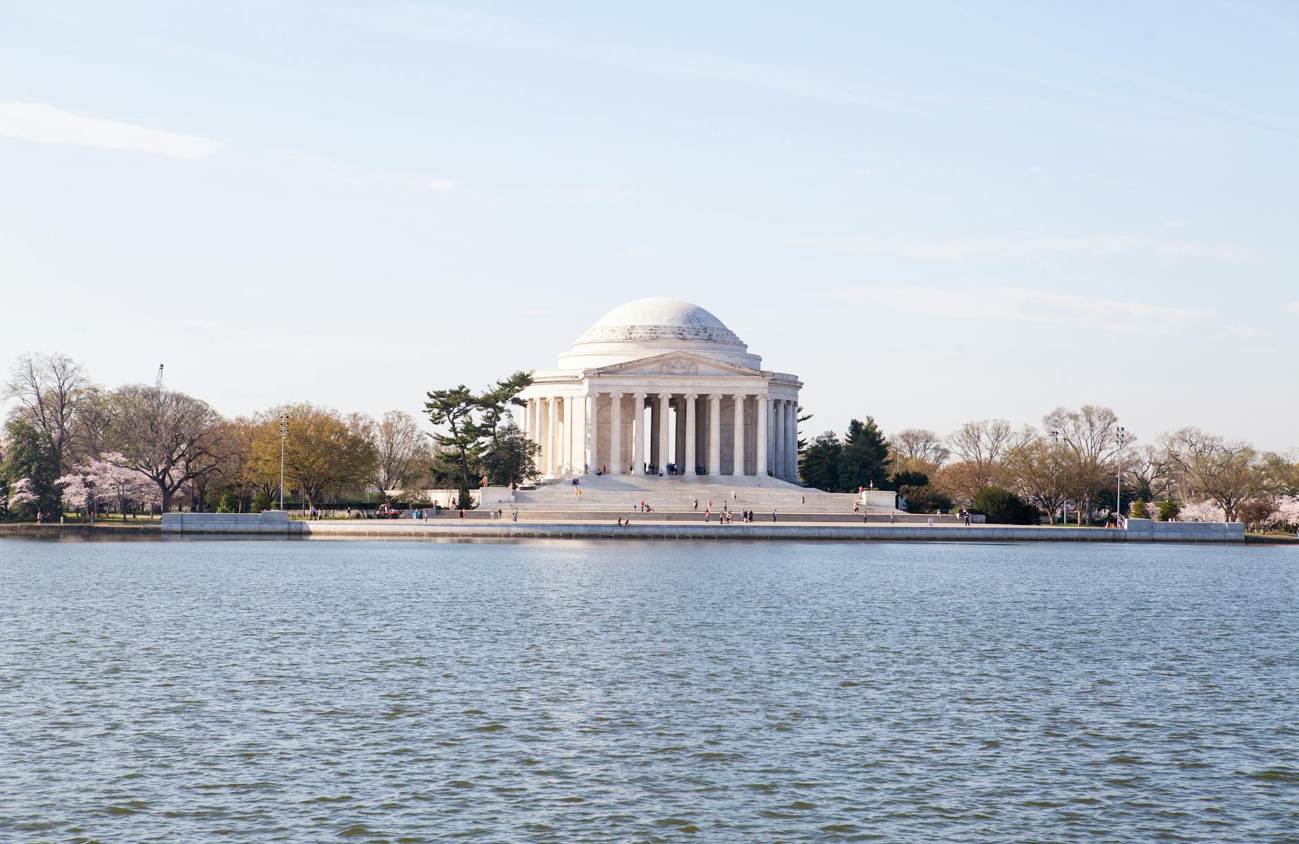Jefferson Memorial Washington DC Tidal Basin cherry blossoms spring